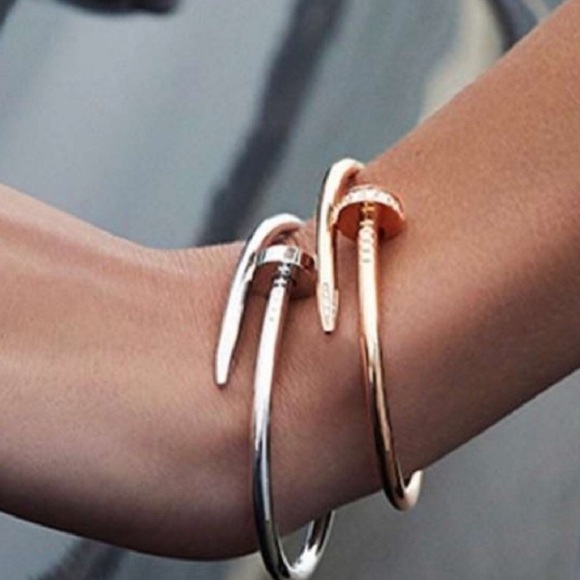 Nail Bracelet - Rose Gold, Yellow Gold, Silver - Picture 3 of 5